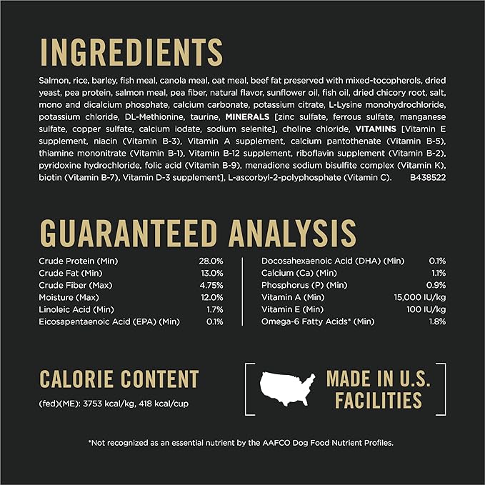 Purina Pro Plan Sensitive Skin and Stomach Large Breed Puppy Food Salmon and Rice Formula - 16 Lb. Bag