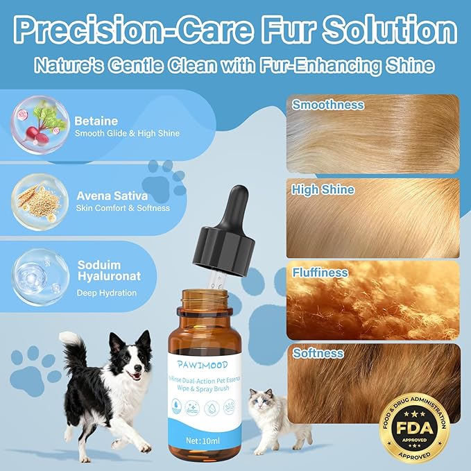Pet Steam Brush for Dogs & Cats,5-in-1 Self-Cleaning Dog Steam Brush with 3 Swap-in Heads (Grooming, Dematting, Deshedding),Cat Spray Hair Removal Comb,Includes Pet Essence & Storage Case