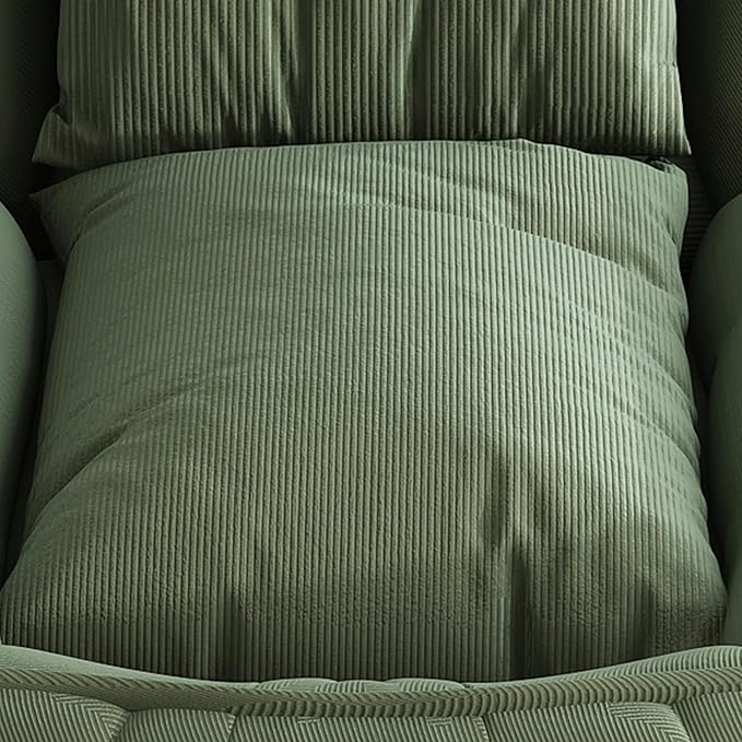 KEIKI Corduroy Human Size Dog Bed, Oversized Foldable Human Dog Bed for Adults and Pets, Adjustable Lounge Sofa Bed with Cushions, Giant Dog Bed for Humans, Green