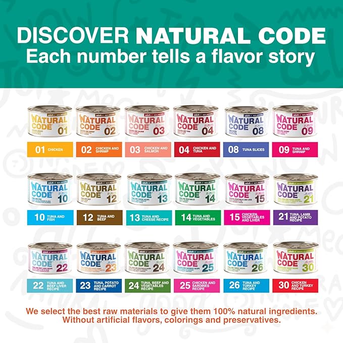 Natural Code - Wet Cat Food, Limited Ingredient Cat Food, High-Protein, Non-GMO, No Artificial Additives, Made in Italy, Chicken, Vegetables & Liver in Broth for Adult Cats (3 oz, 24 Pack)
