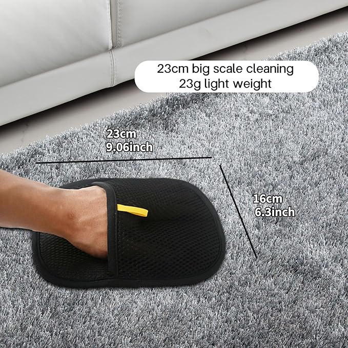 2pcs The Magic Brush Pet Hair Removel, Glove Tool Cat Dog Remover, Upgraded Electrostatic Cat Dog Fur Clear Remover for Laundry, Couch, Clothing, Seat