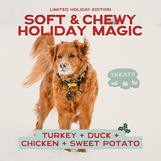 Smart Cookie Turducken Holiday Dog Treats - Turkey, Duck and Chicken Christmas Dog Treats - Healthy, All Natural, Grain Free, Human-Grade - Made in USA - 5oz (Pack of 3)