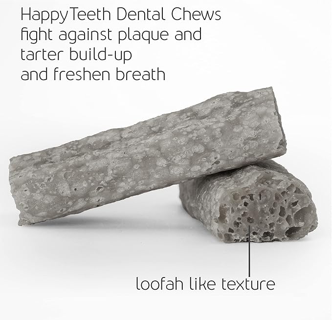 Himalayan Dog Chew Happy Teeth Yak Cheese, Soft Dog Chew, 100% Natural Soft Density Dental Treats, Gluten Free, Safe Treats for Oral Health, Lactose & Grain Free, Protein Rich, Cheese-Charcoal 2 Count