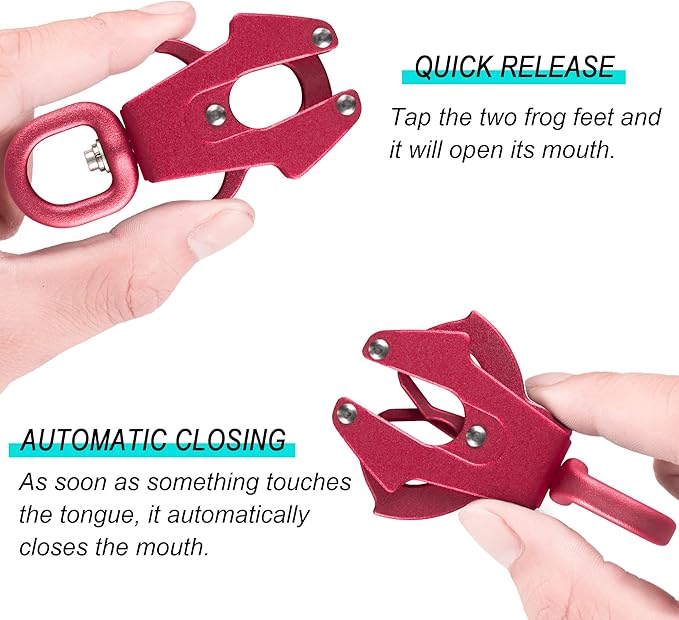 GEIT 2/4/5/6FT Dog Leash, Heavy Duty Rope Leashes, Reflective Nylon Pet Lead with Aluminum Quick Release/Locking Tactical Frog Clip for Small Medium and Large Dogs, Red, 1/2 inch