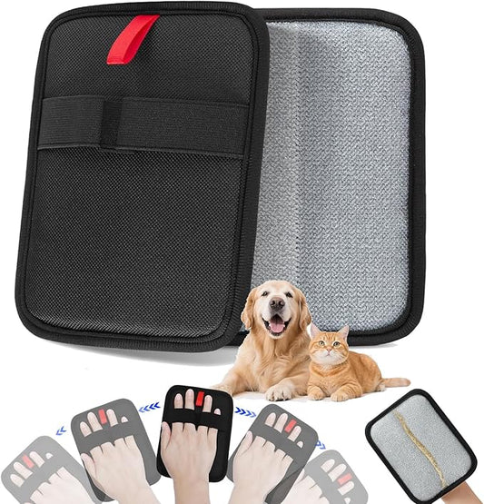 Pet Hair Removal Glove for Dogs & Cats, Newly Upgraded Static Pet Dog Hair Remover, Reusable Pet Fur Removal Glove for Couch, Carpet, Car Seat