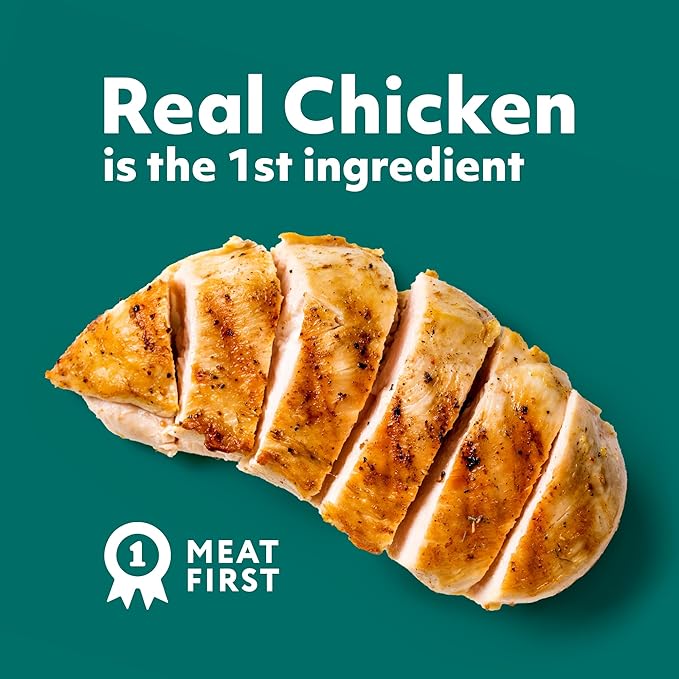 Optimeal Wet Dog Food Pouches - Grain Free Chicken & Beef Recipe, High Protein, Tender Morsels in Savory Sauce, Made with Natural Ingredients for Dogs, Premium Nutrition - 3 oz, Pack of 12