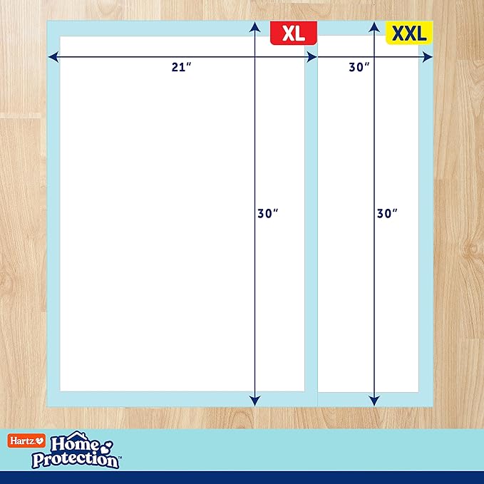 Hartz Home Protection Mountain Fresh Scented Dog Pads, XL 30 Count, Super Absorbent & Won't Leak, Odor Eliminating