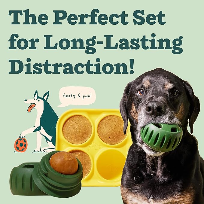WOOF Pupsicle and Treat Tray - Long-Lasting Interactive Dog Toys and Silicone Dog Treat Mold - Keep Your Pup Busy - Easy to Clean - Toys for Medium and Large Dogs 25-75 lbs