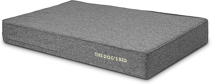 The Dog’s Bed Orthopedic Memory Foam Dog Bed, XL Grey Linen, Pain Relief for Arthritis, Hip & Elbow Dysplasia, Post Surgery, Lameness, Calming, Waterproof Washable Covers, Veterinary Approved