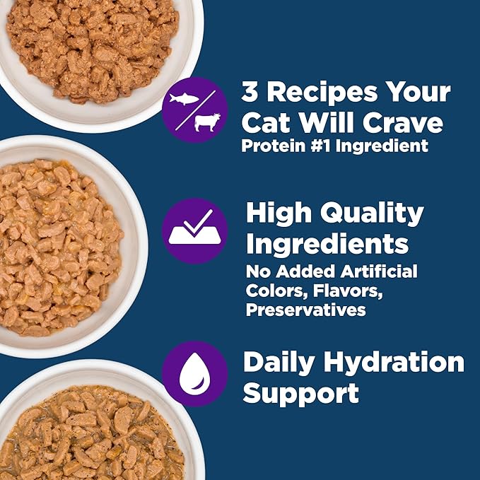 Wellness Complete Health Grilled, Adult Wet Cat Food, Natural, Protein-Rich, Grain-Free, 3 Ounce, 24 Pack, (Grilled Favorites Variety Pack)