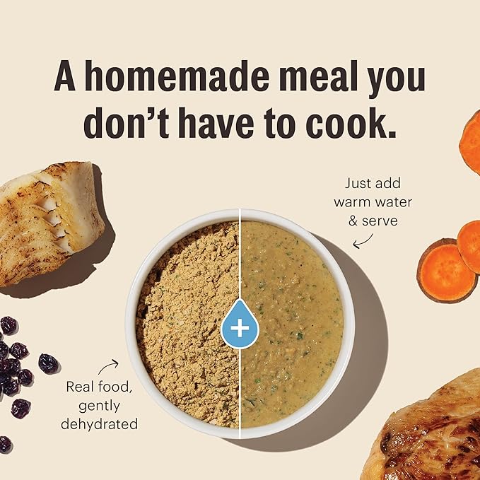 The Honest Kitchen Human Grade Dehydrated Grain Free Chicken & Fish Cat Food - Complete & Balanced Meal or Topper - 4 lb Box