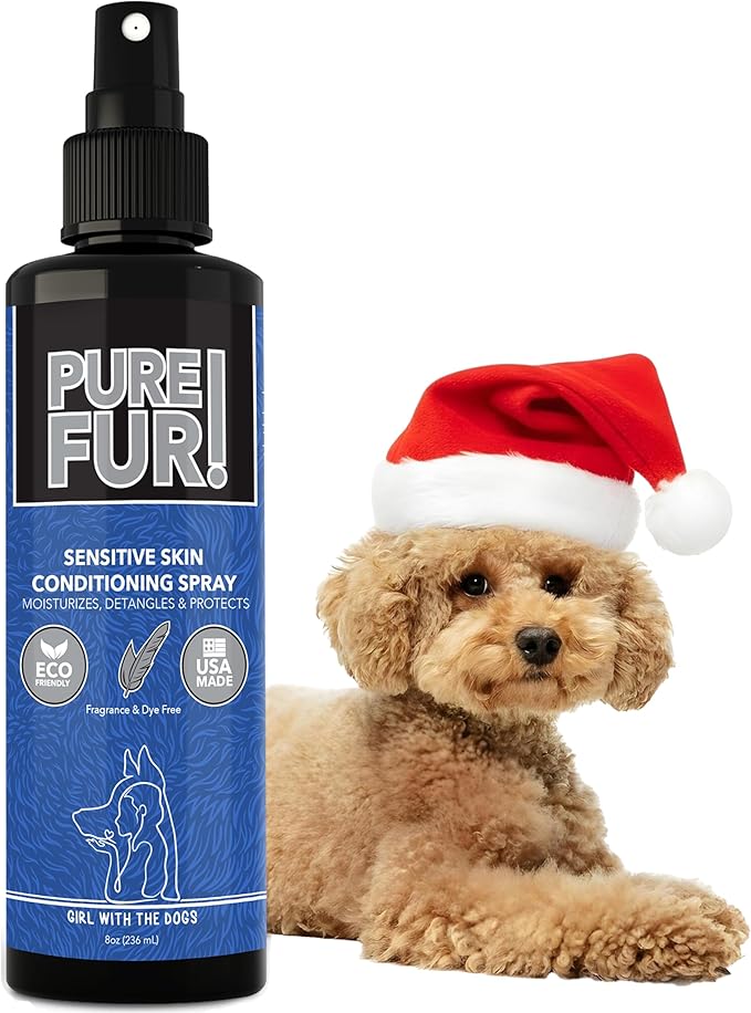 Pure Fur! by Girl With The Dogs - Made in USA - Sensitive Skin Pet Conditioning Spray, 8 oz
