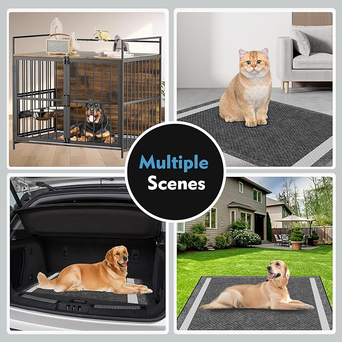 Charcoal Pee Pads for Dogs, 36"x36", Extra Large Puppy Pads XL, Odor Control Dog Pee Pads, Activated Carbon Jumbo Disposable Training Pad, Anti-Slip Potty Pads, Doggy Pads 30 Counts