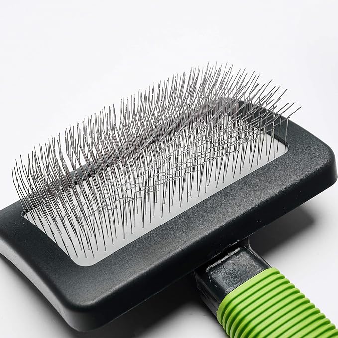 Dog Slicker Brush - Large Grooming Brushes for Dogs and Cats - Professional Groomer Supplies for Long Hair Pet - Slicker Brush For Goldendoodles-Easy To Use - Comfortable - Removes Long and Loose Hair