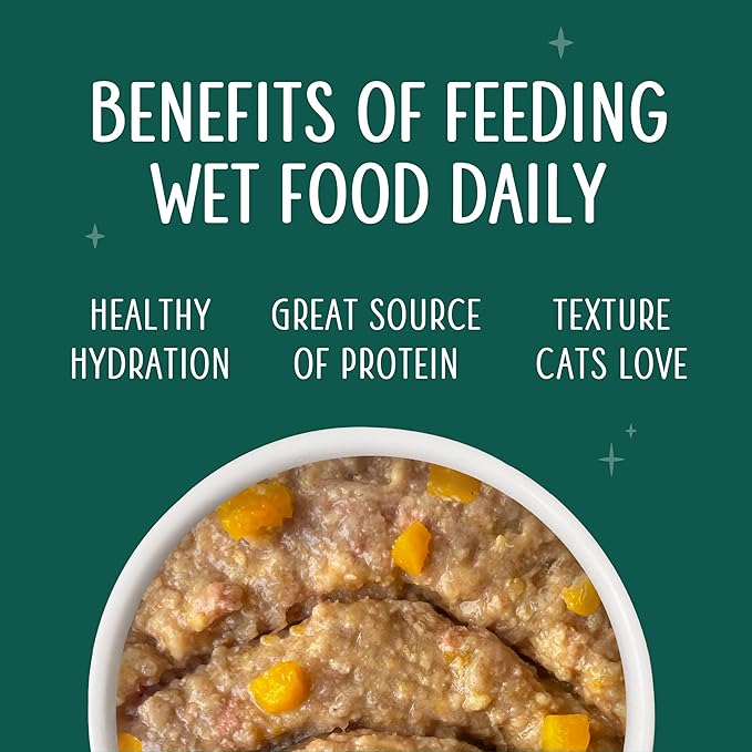 Weruva Senior Cat Food, Chicken in a Hydrating Purée, 5.5oz Can, Pack of 8