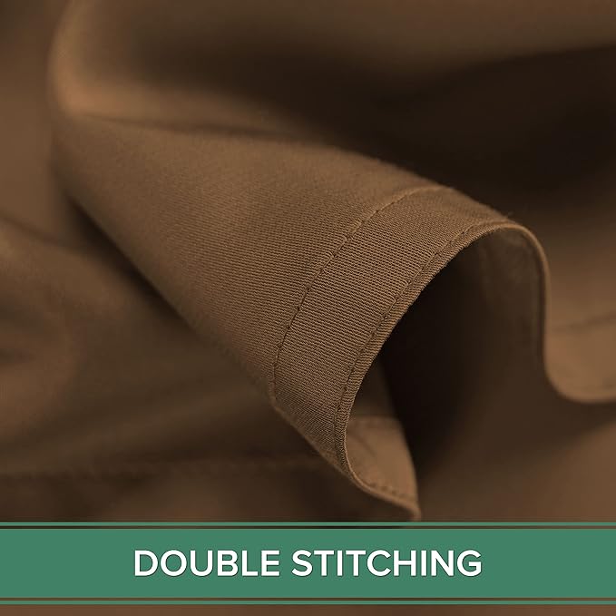 Pure Bamboo Twin Sheets, Genuine 100% Organic Viscose Derived from Bamboo Bed Sheet Set, Luxuriously Soft & Cooling, Double Stitching, 2 Year Quality Promise (Twin, Coconut Husk)