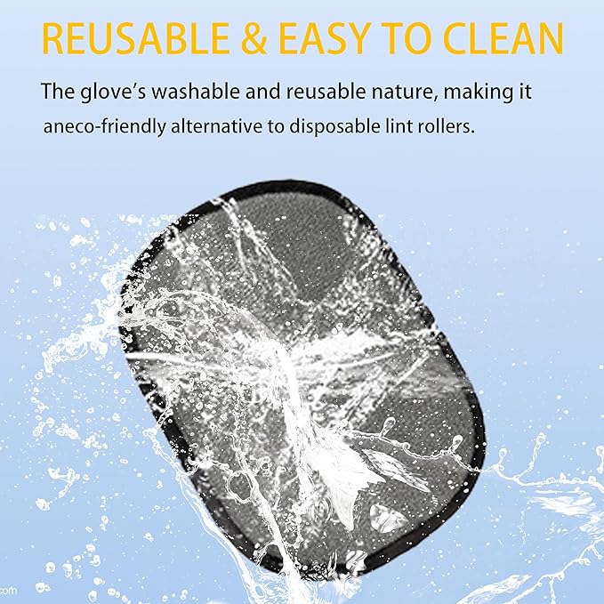 2PCS Pet Hair Removal Glove for Cats & Dogs，Electrostatic Pet Hair Gloves，Efficient Grooming for Pet Hair ，Reusable Magic Brush Pet Hair Remover Tool for Laundry, Couch, Carpet, Car Seat