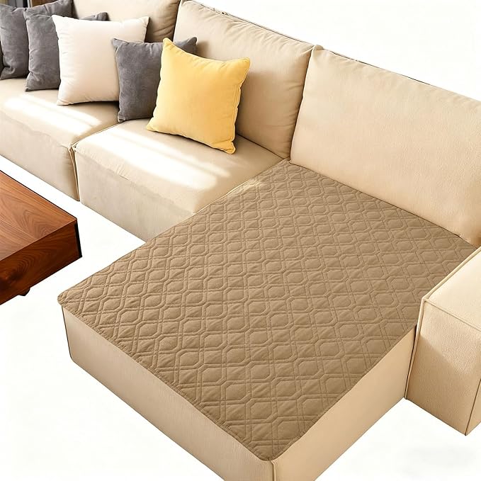 hyha Waterproof Dog Bed Blanket, Soft Pet Blankets, Waterproof Couch Cover for Dogs, Reversible Sofa Covers Washable for Furniture (40x50 Inch, Camel/Beige)