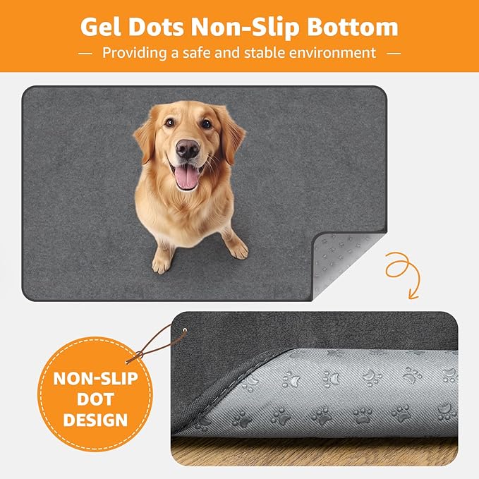 Washable Dog Pee Pads 36x72 2Pack Reusable Whelping Pads, Absorb Dog Mats Non-Slip Puppy Training Pads for Whelping, Potty, Training, Playpen, Crate