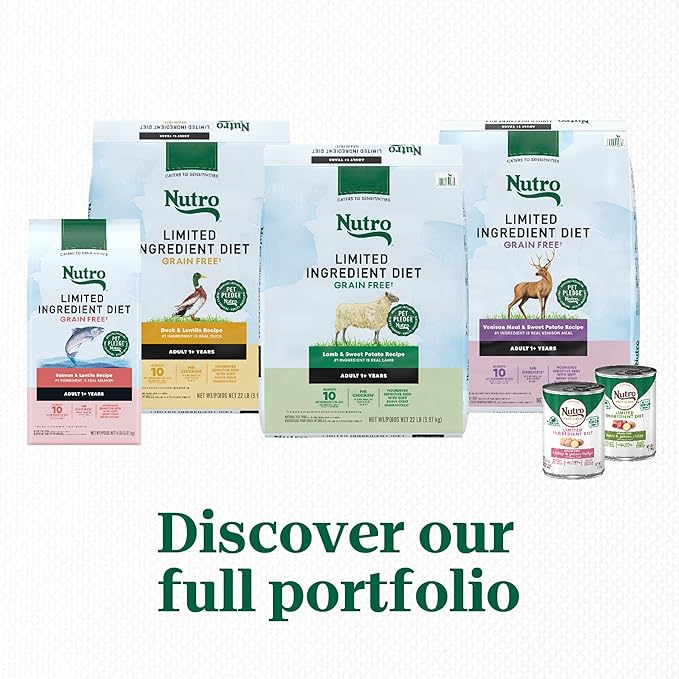 Nutro Limited Ingredient Diet Dry Dog Food, Salmon & Lentils Recipe, 22 lbs.