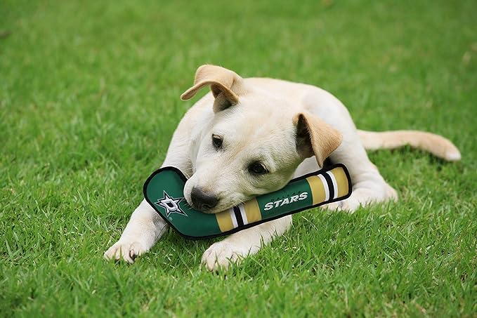 Pets First NHL Dallas Stars Stick Toy for Dogs & Cats. Play Hockey with Your Pet with This Licensed Dog Tough Toy Reward!