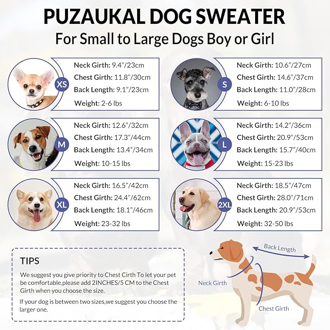 Dog Sweater Pullover, Cable Knit Dog Christmas Sweater, Dogs Sweaters for Small Medium Large Dogs with Harness Hole,Puppy Sweaters Boy Or Girl(Blue,XXL)