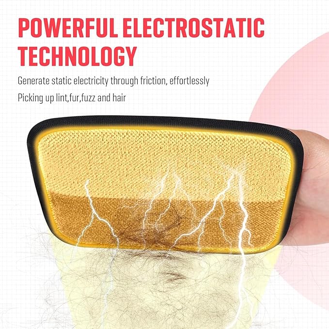 Pet Hair Removal Gloves Brush, Efficient Grooming Gloves for Pet Hair, Reusable Cat Dog Electrostatic Hair Remover Grooming Glove Tool, for Couch, Furniture, Carpet, Curtain (1pc)