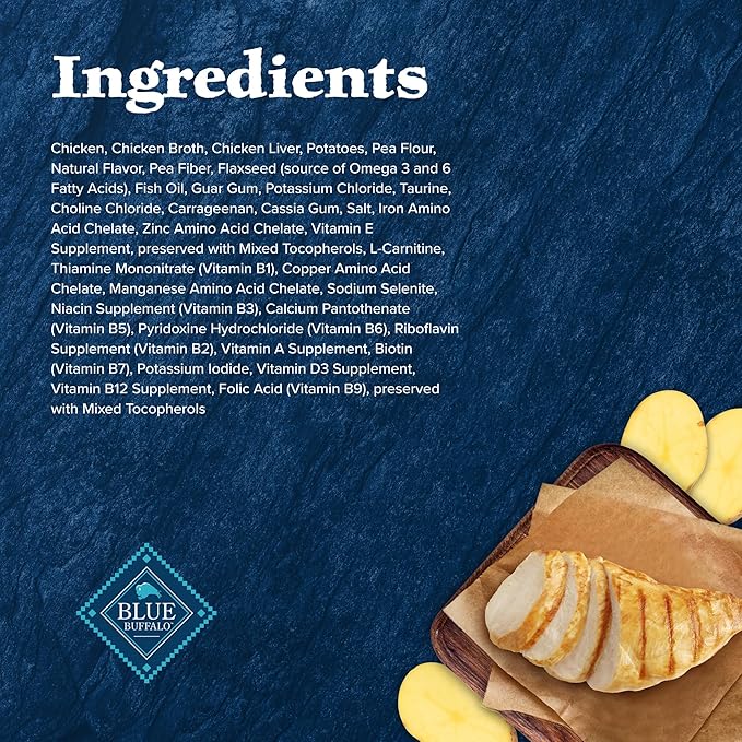 Blue Buffalo Wilderness High-Protein Grain-Free Wet Food for Adult Cats 7+, Chicken Recipe, 5.5-oz., 24-Count