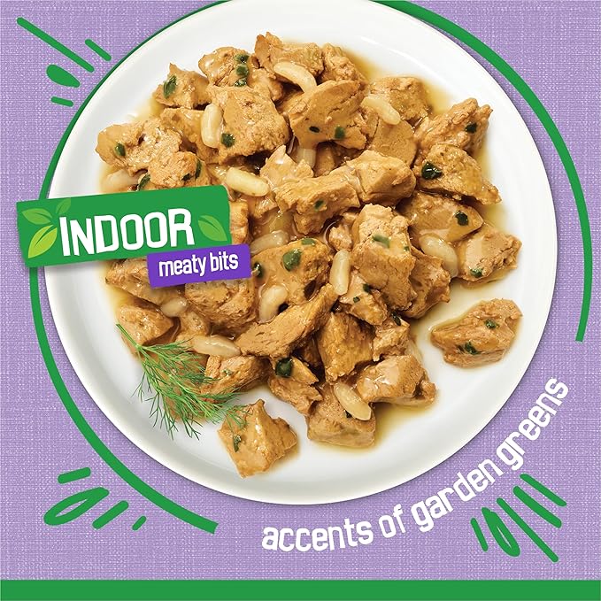 Purina Friskies Indoor Cat Food Meaty Bits Homestyle Turkey Dinner With Garden Greens in Gravy - (Pack of 24) 5.5 oz. Cans