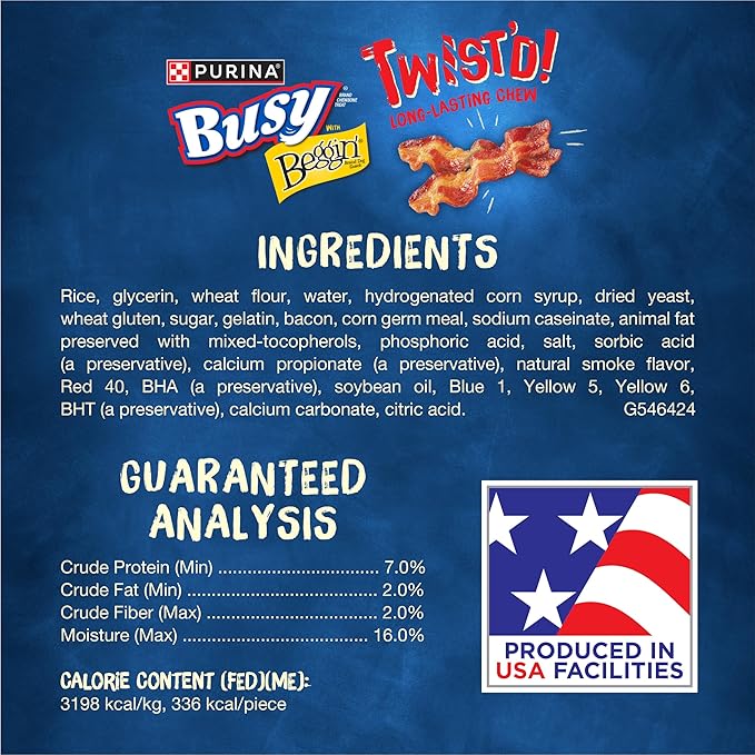Purina Busy With Beggin' Dog Treats, Twist'd - 10 Count (Pack of 1)