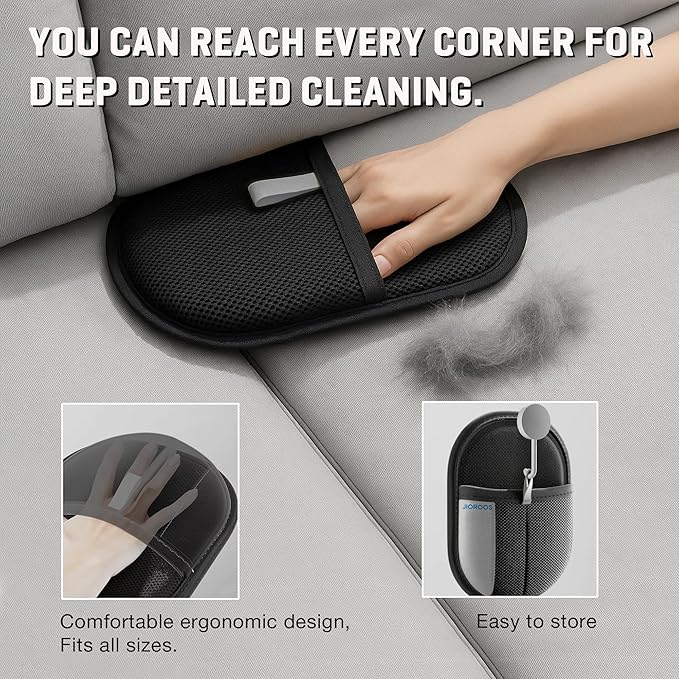 Pet Hair Remover Gloves for Cats & Dogs, Electrostatic Pet Hair Removal Gloves Brush for Pets Hair, Upgraded Animal Fur Removal Tool, Reusable Cats & Dogs Grooming Gloves for Hair Removal (1)