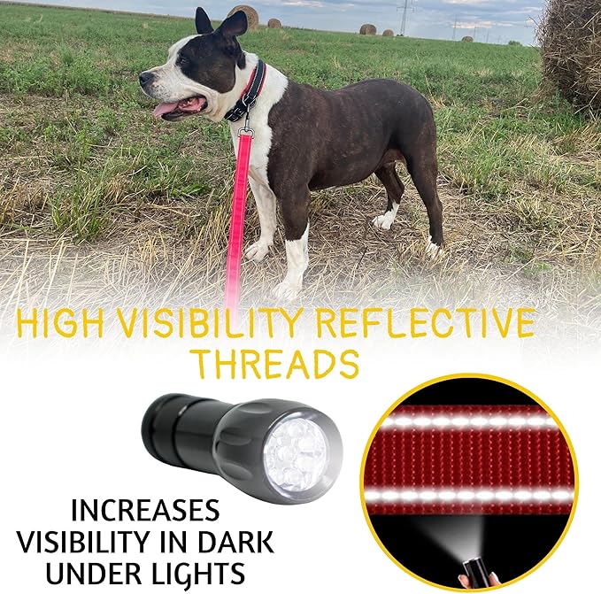 ADITYNA Tactical Bungee Dog Leash 6ft-7.5ft - Shock Absorbing Lead with 2 Padded Handles, Metal Clasp, Car Seatbelt - Heavy Duty No Pull for Medium, Large & XL Breeds