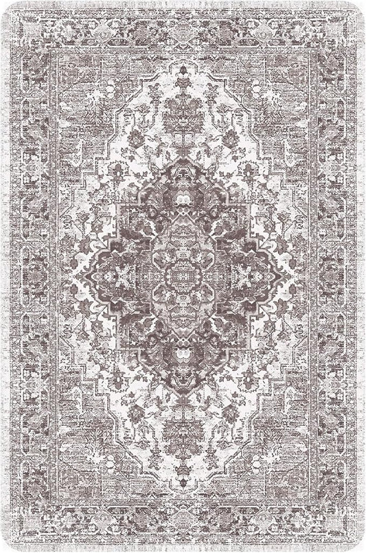 nunubaby Washable Pee Pads for Dogs, Stylish, Non-Slip and Leak-Proof Pee Pads. Reusable Potty Pads for Dogs for Crates and Floors.(Brown/Geo, 24" x36" )