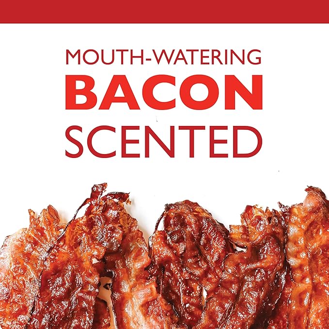 Chew King by Mammoth Premium Treat Dog Toy, Extremely Durable Natural Rubber Toy, Bacon Flavored Dog Treater, Orange Large