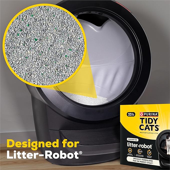 Purina Tidy Cats Cat Litter for Litter-Robot Clumping Cat Litter Odor Control Formula - 22 lb. Box