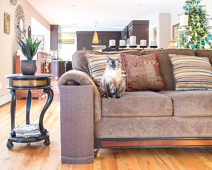 Sofa-Scratcher' Cat Scratching Post & Couch-Corner / Furniture Protector (Charcoal)