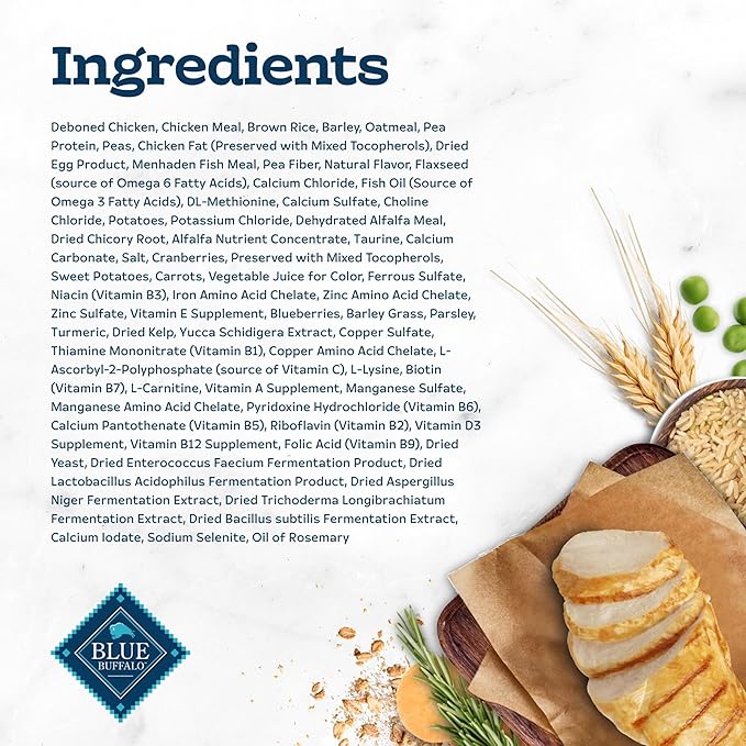 Blue Buffalo Tastefuls Active Cat Dry Cat Food, Made in the USA with Natural Ingredients, Chicken & Brown Rice Recipe, 3-lb. Resealable Bag