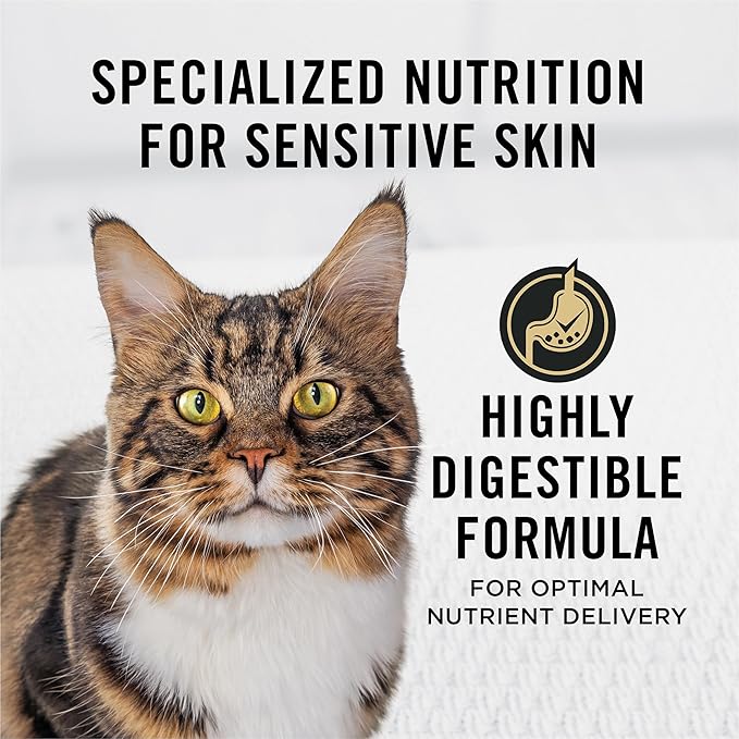 Purina Pro Plan Sensitive Skin and Stomach Dry Cat Food Turkey and Oat Meal Formula - 5.5 lb. Bag