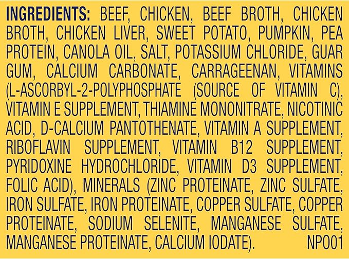 Nature’s Recipe Grain Free Wet Dog Food Beef, Sweet Potato, and Pumpkin Recipe, 13 oz. Can (Pack of 12)