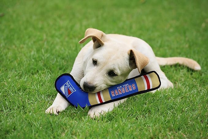 Pets First NHL New York Rangers Stick Toy for Dogs & Cats. Play Hockey with Your Pet with This Licensed Dog Tough Toy Reward!, 16 inches Long