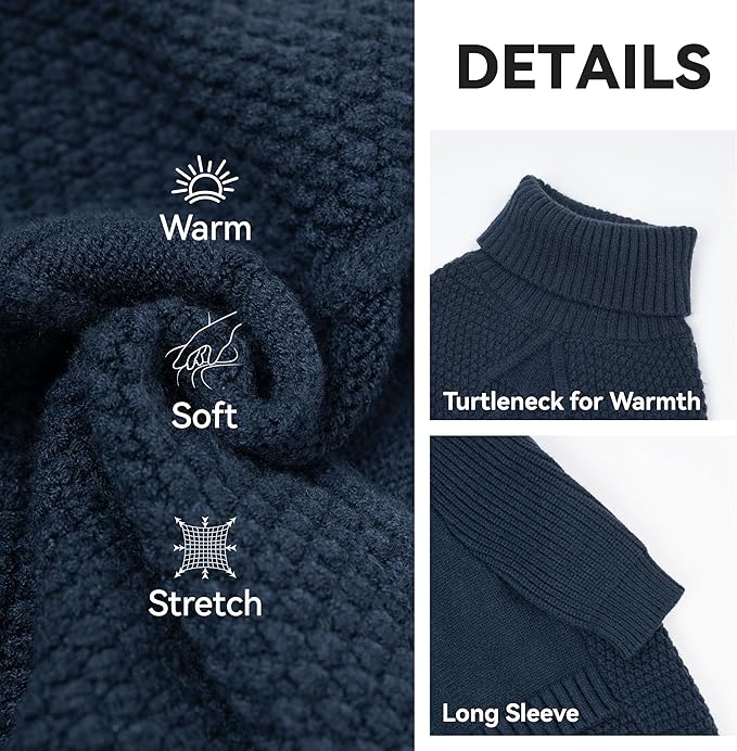 cyeollo 4XL Dog Sweater, Stretchable & Cozy Warm Dog Sweaters for Large Giant Dogs Boy, Pullover Knit Fall Winter Sweatshirt Big Dogs Clothes, Doberman Great Dane Apparel, Navy XXXXL