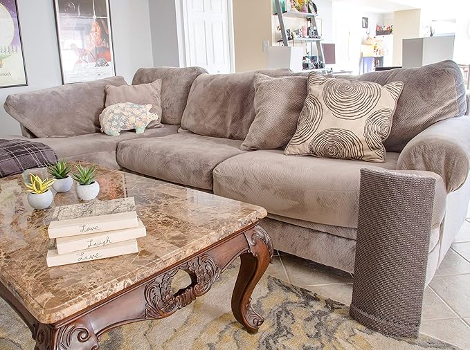 Sofa-Scratcher' Cat Scratching Post & Couch-Corner / Furniture Protector (Charcoal)