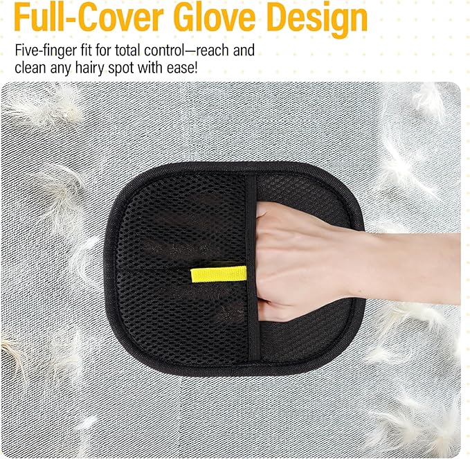 Pet Hair Removal Glove for Cats & Dogs, Electrostatic Pet Hair Remover Gloves for Cats Hair, Reusable Magic Brush Pet Hair Remover Tool for Couch, Pet Bed, Clothes(1pc)