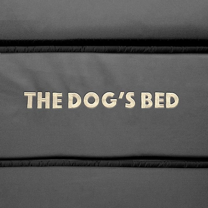 The Dog’s Bed Orthopedic Memory Foam Dog Bed, Large Grey & Black, Waterproof, Supportive Dog Bed with Replaceable Covers, Veterinary Approved