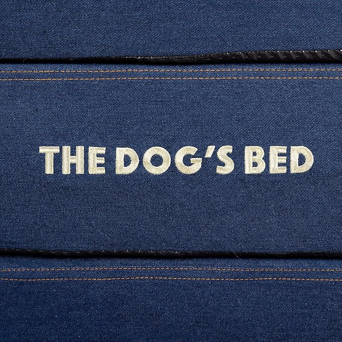 The Dog’s Bed Orthopedic Memory Foam Dog Bed, XXL Blue Denim Pain Relief for Arthritis, Hip & Elbow Dysplasia, Post Surgery, Lameness Supportive, Calming, Waterproof Washable Cover Veterinary Approved